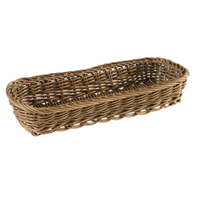 Cutlery basket D27x10cm h-4.5cm brown