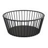 Basket for bread of fruits met. D20cm h-8.5cm black