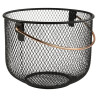 Basket D21cm h-16.5cm metal, black