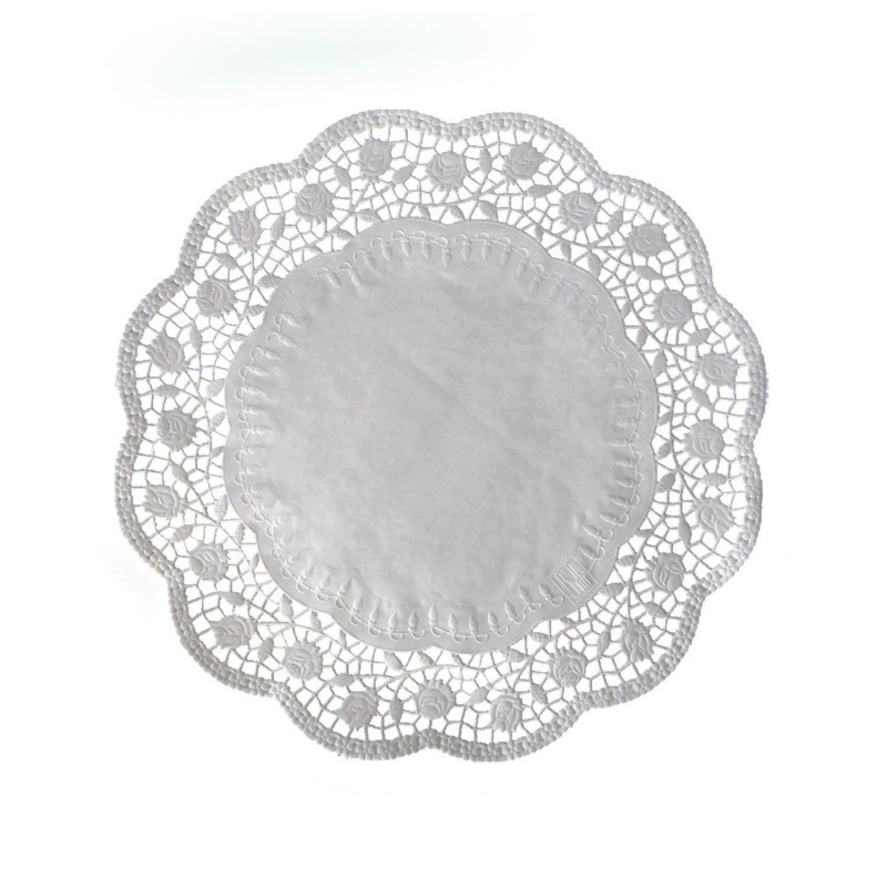 Paper doilies round D36cm 6pcs