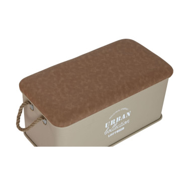 Dėžių rinkinys Home ESPRIT Poliuretanas Metalinis Miesto 69,5 X 36,5 X 38,5 cm (3 vnt.),,,