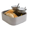 Table caddy ELEMENT 16.5x16cm h-6.5cm concrete