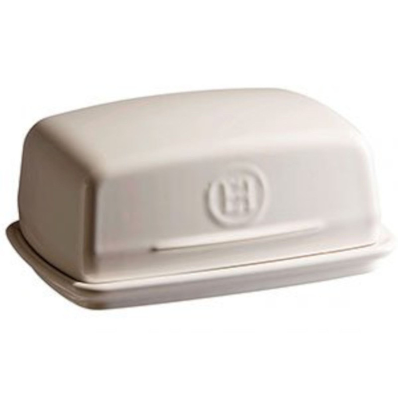 Butter dish 17x11.5cm, h-7.5cm cream