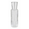 Glass carafe LINES 0.9L D8cm h-27cm