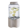 Drinks dispenser ELEMENT stikla D 22cm h-45cm 7L with concrete base and lid