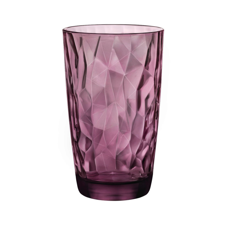 Glass DIAMOND 470ml purple