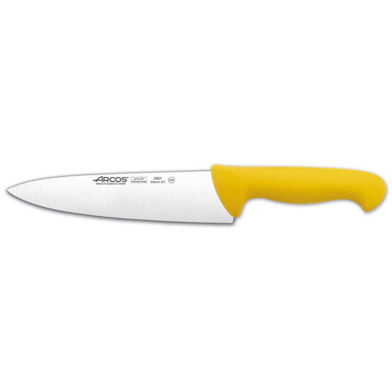 Cooks knife L-20cm yellow