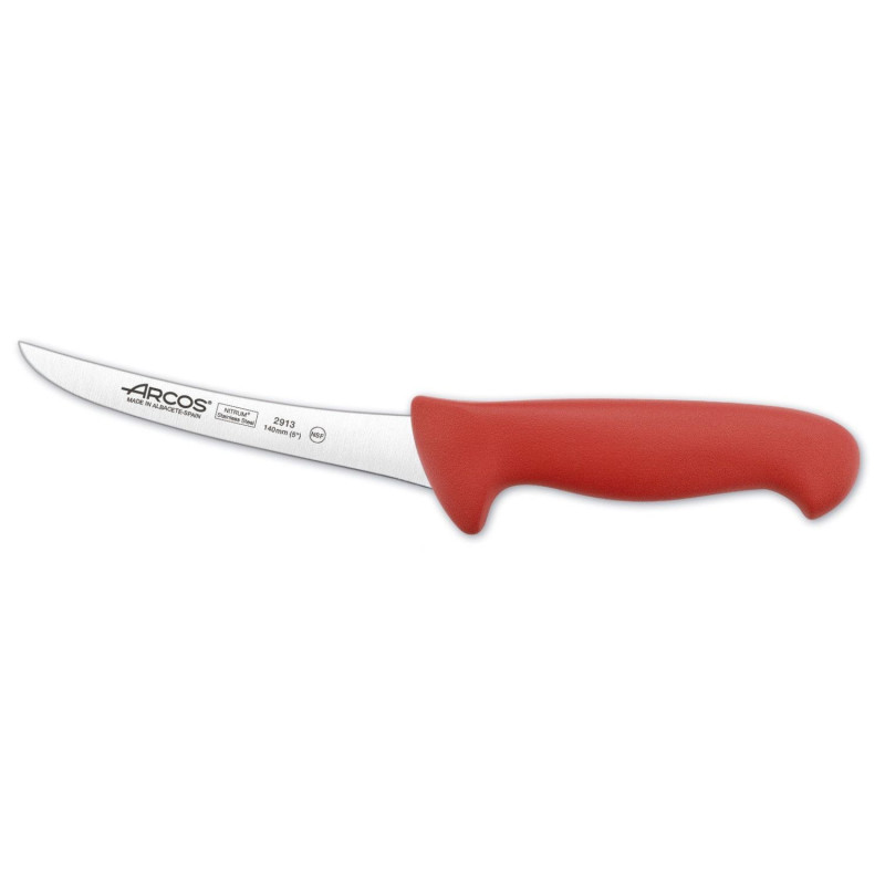 Boning knife red handler L-14cm