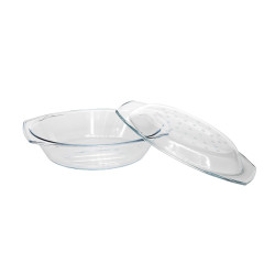 Oval dish for baking glass...
