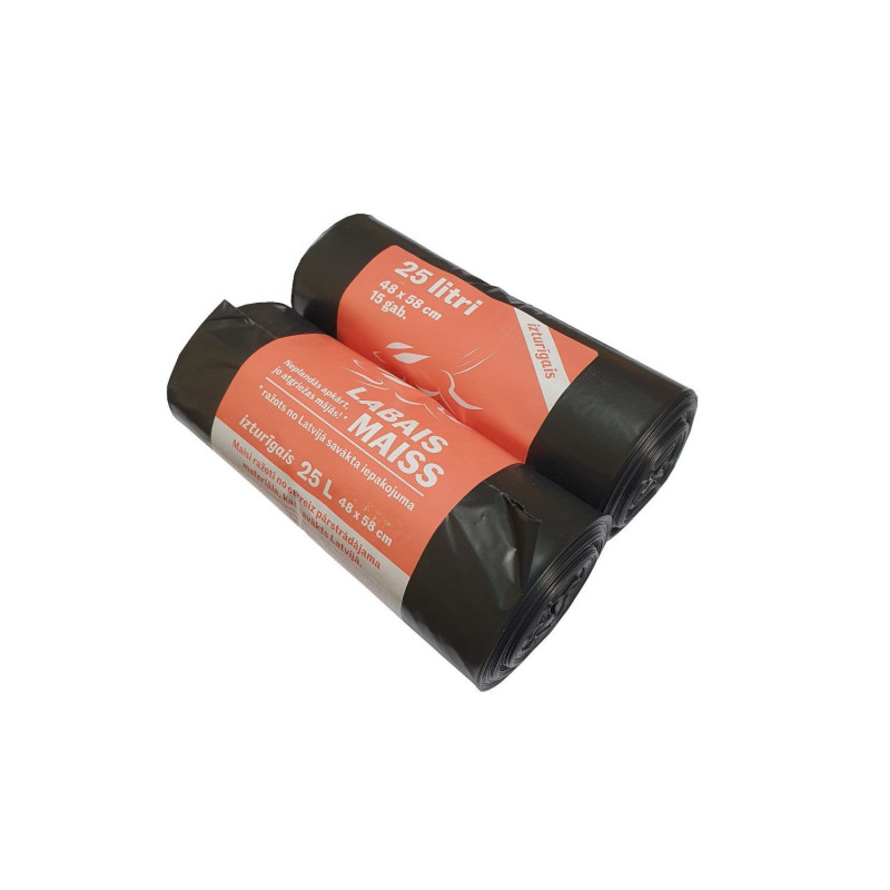 Garbage bags 25l 15pcs 48x58cm (30 microns)