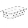 GN pan 1/4 h 65mm 16.2x26.5cm plastic.PC (-40°...+99°C)