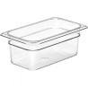GN pan 1/4 h 100mm 16.2x26.5cm plastic.PC (-40°...+99°C)