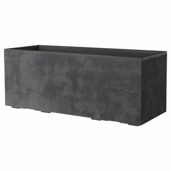 Plant pot Deroma Anthracite 99 cm Plastic Rectangular Modern,,,