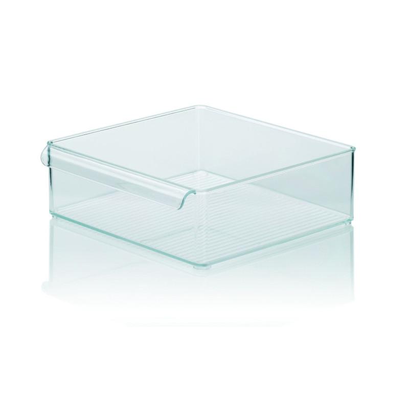 Storage box GENT plastic 30x30x10cm transparent