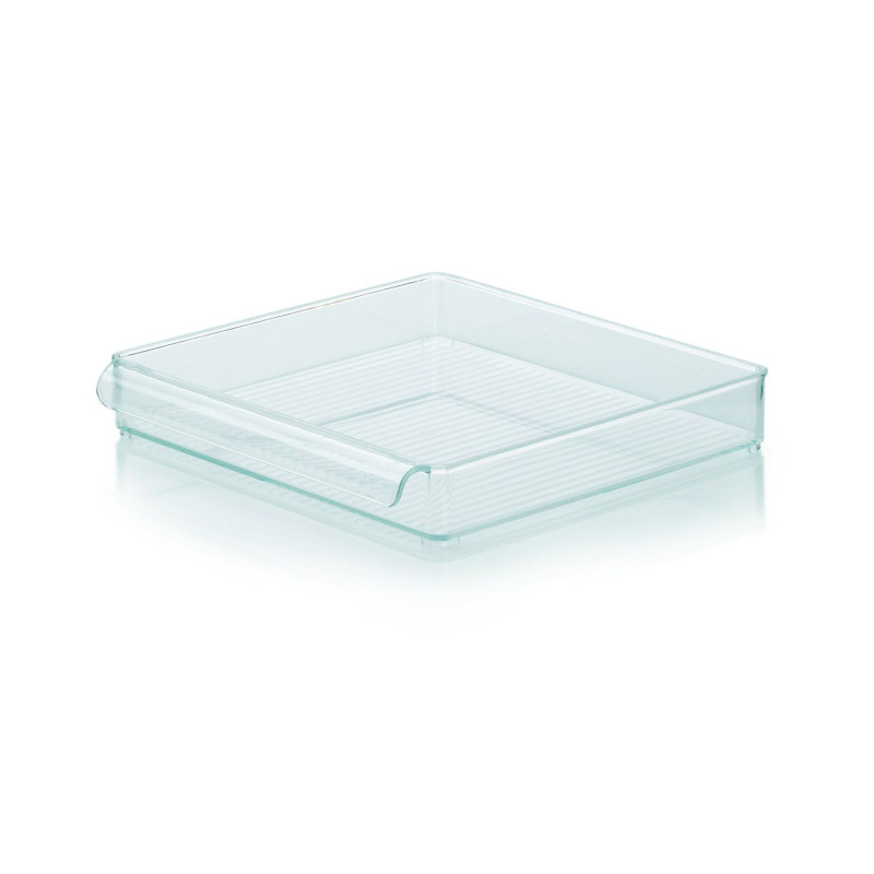 Storage box GENT plastic 30x30x5cm transparent