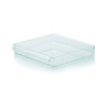 Storage box GENT plastic 30x30x5cm transparent