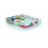 Storage box GENT plastic 30x30x5cm transparent
