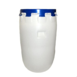 Barrel with lid 120l white