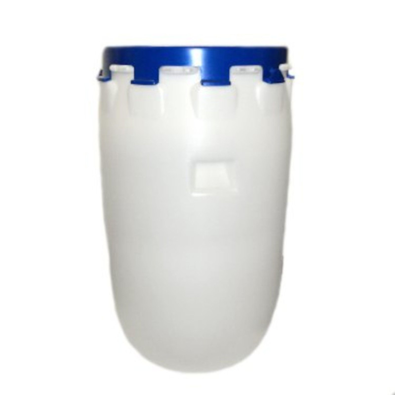 Barrel with lid 120l white