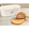 Melamin bread-box 34x18x14cm white