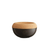 Salt cellar D14.6cm, h-8.6cm, 0.5L truffle black