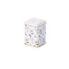 Tin "Senta", 100 g square, slip lid, embossed 9,8 x 6,5 x 6,5 cm