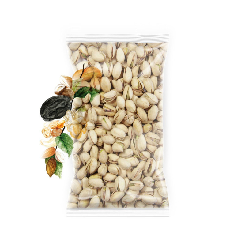 Soolatud, looduslikult avatud pistasid 500 g