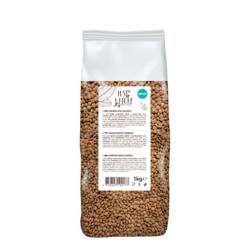 Koorimata punased läätsed 1 kg