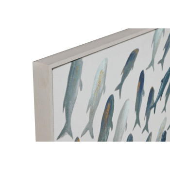 Картина Home ESPRIT Синий Кремовый Спирали 82,5 x 4 x 102,5 cm (2 штук)