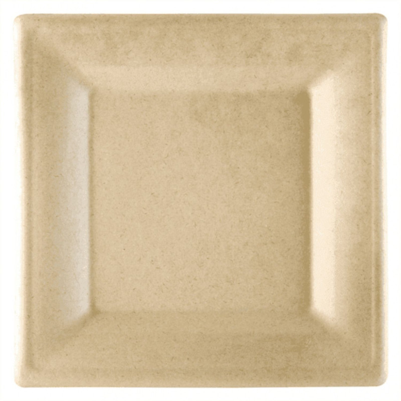 Paper square plate BIONIC 26.2x26.2cm 50pcs