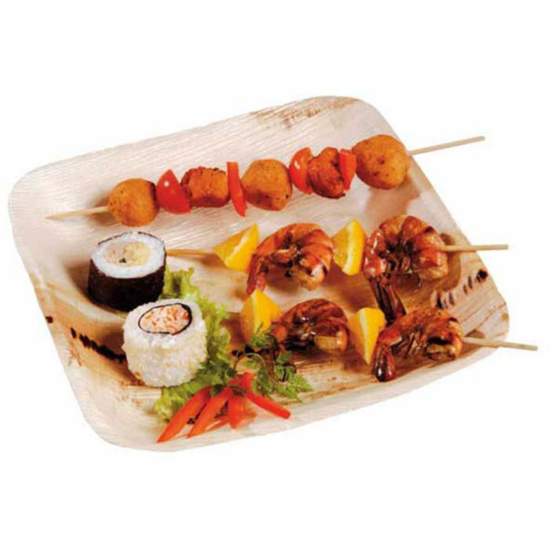 Disposable plates palm leaf 24x24cm 25pcs