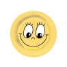 Šķīvji v/l papīra Smiling face ø23cm 10gb