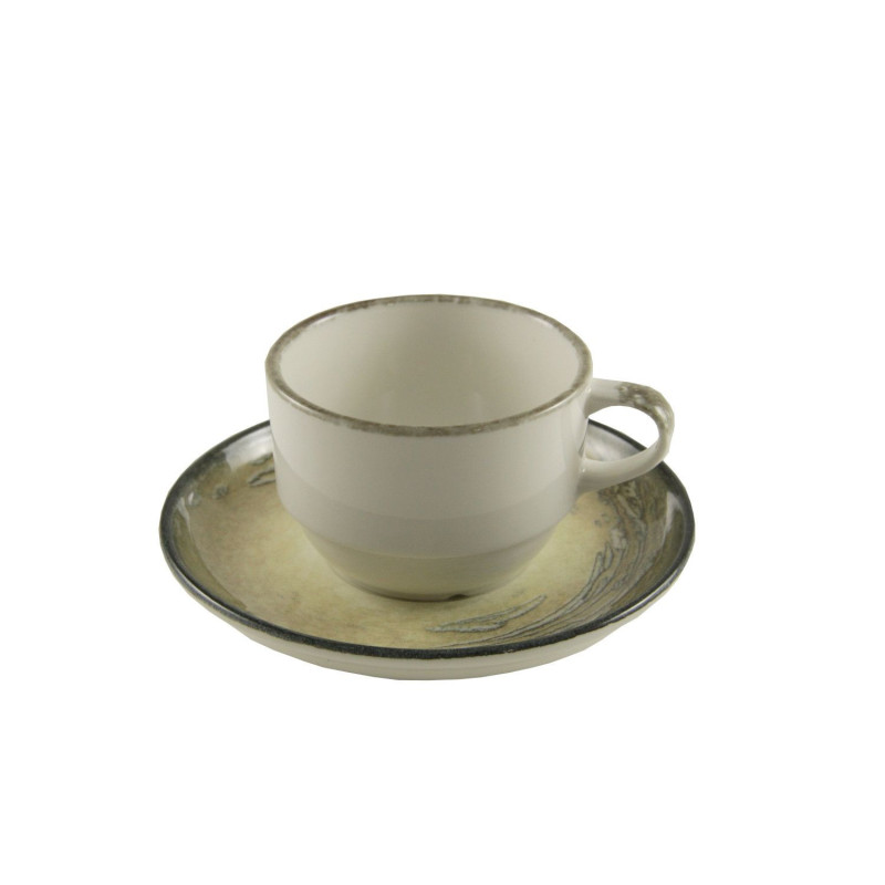 Cup BREEZE 230ml with saucer D 15cm