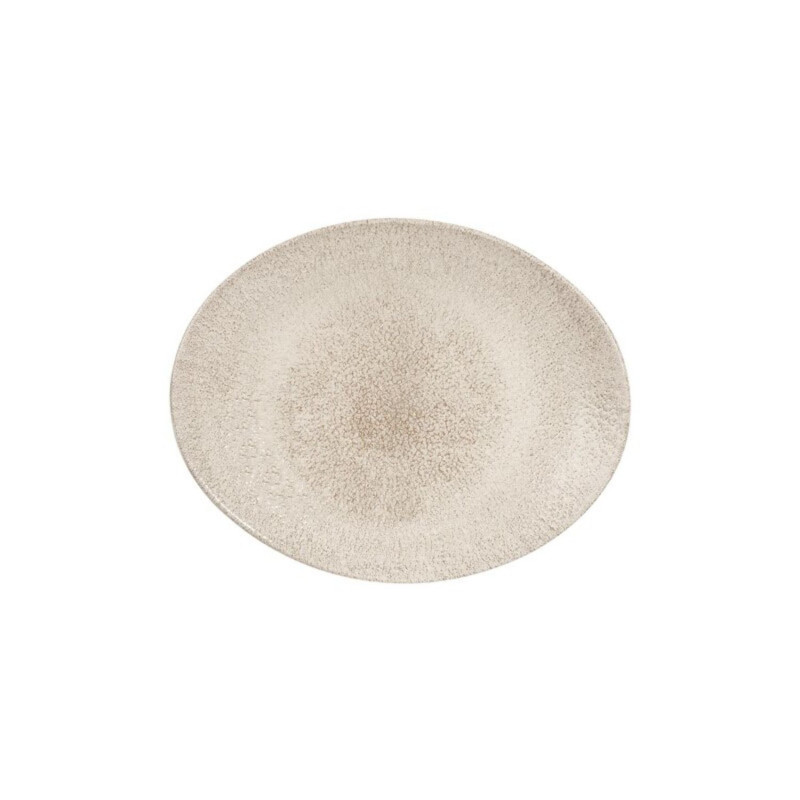 Plate oval RAKU AGATE GREY 27x22.9cm