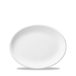 Plate oval 28cm white