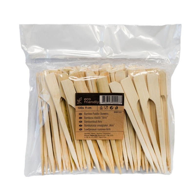 Bamboo skewers PADDLE 9cm 100pcs