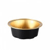 Container ALU D7.1cm h-2.5cm 100pcs black/gold