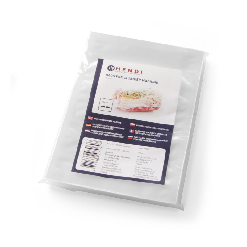 Vacuum packing bags 160x230mm, 100 pieces. 65 μm