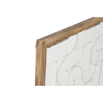 Dekoratiivkuju Home ESPRIT Valge Naturaalne Kaasaegne 90 x 3 x 90 cm,,,