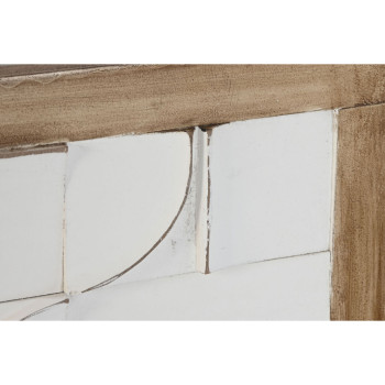 Dekoratiivkuju Home ESPRIT Valge Naturaalne Kaasaegne 90 x 3 x 90 cm,,,