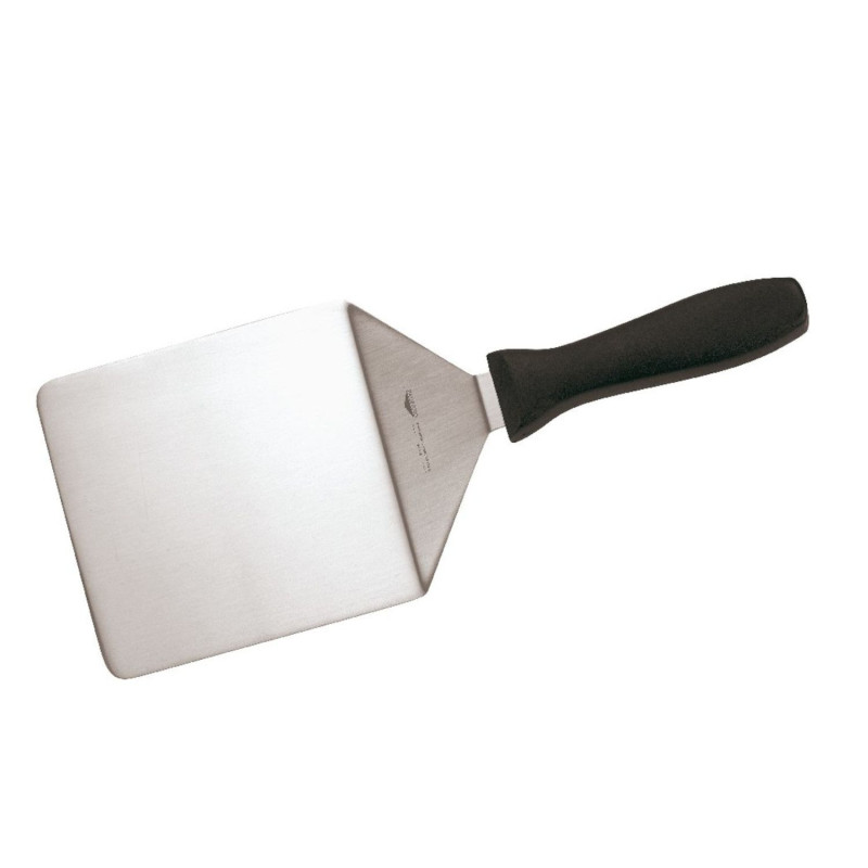 Mėsainio mentelė su juoda plastikine rankena 13,8×19.1cm