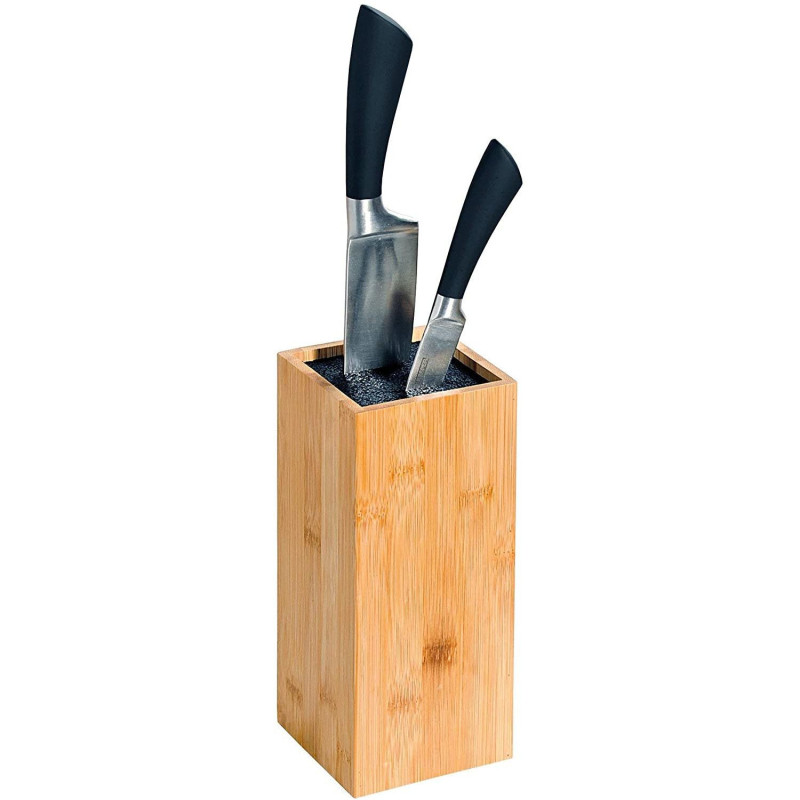 Knife block 10x10x23cm bamboo