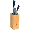 Knife block 10x10x23cm bamboo