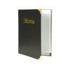 Basic A4 menu holder black
