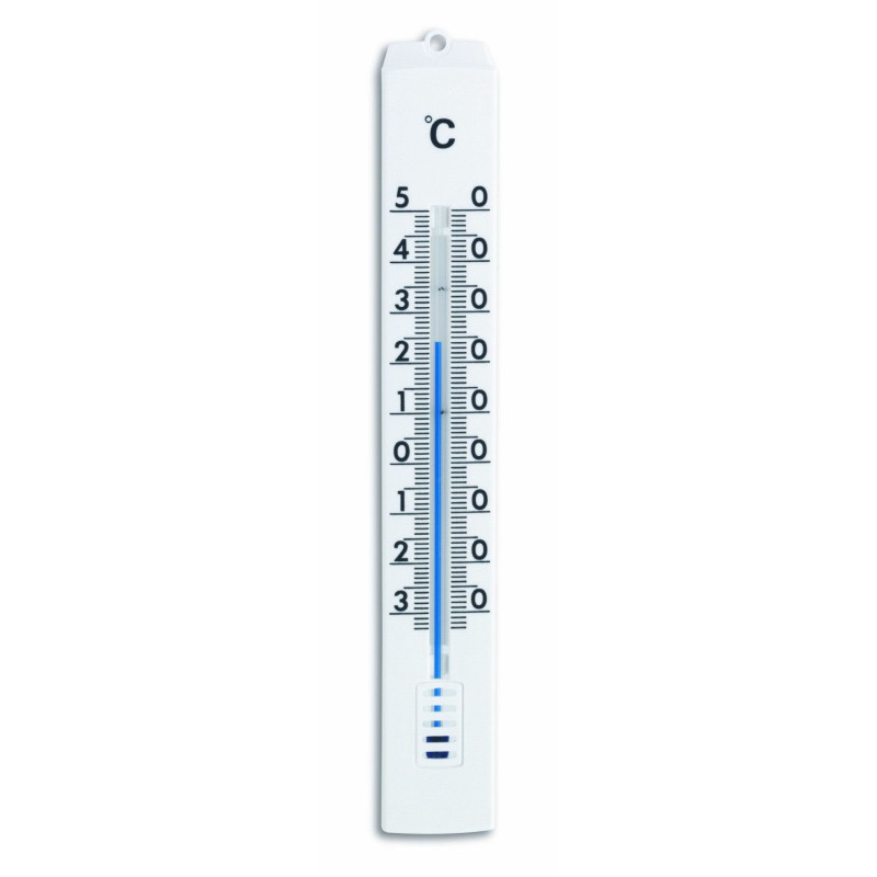 Thermometer indoor/outdoor plastic 175x26mm 25g white