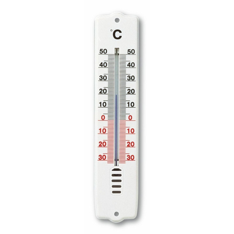 Thermometer indoor/outdoor 205x45mm 35g white