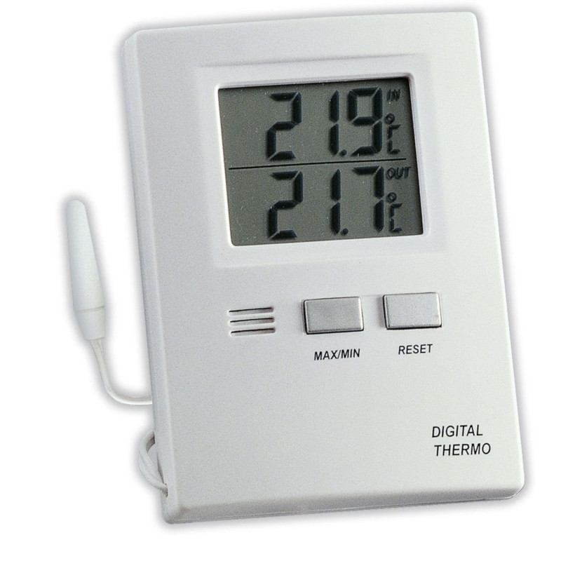 Thermometer indoor/outdoor digital MIN/MAX 85x60x15mm 105g