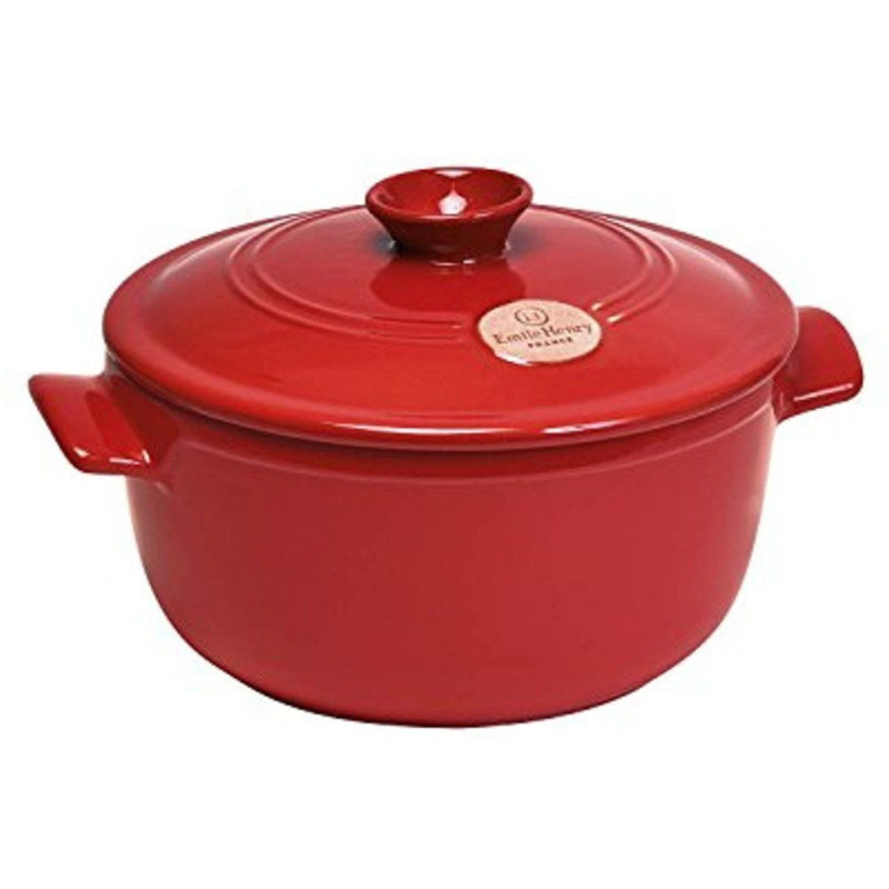 Pott FLAME kaanega ø24cm kõrgus-16cm 4l punane