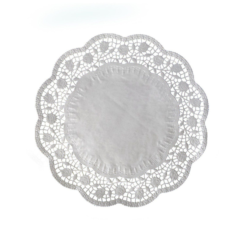 Paper doilies round 28cm 100pcs