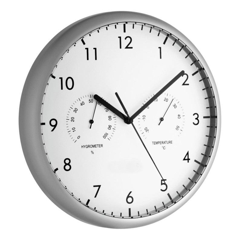 Wall clock thermometer/hygrometer 265x35mm 454g